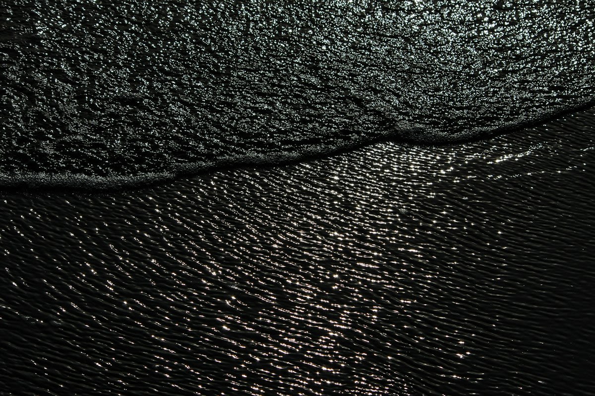 Close up of high quality bitumen black leather grain
