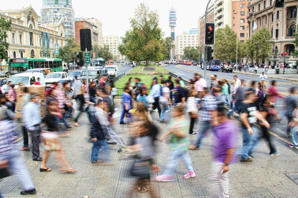 Busy market in an emerging economy