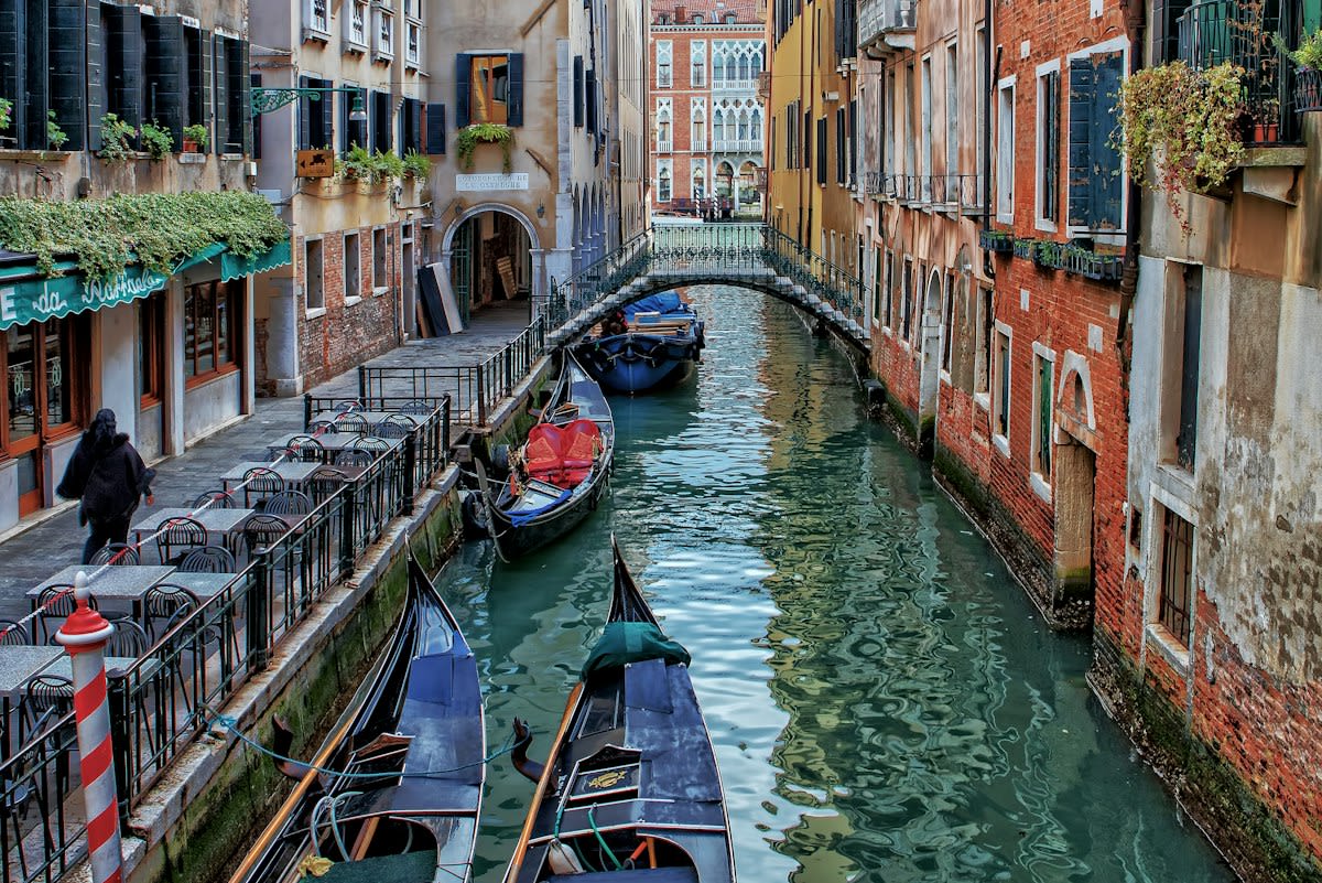 Crowded Venice streets