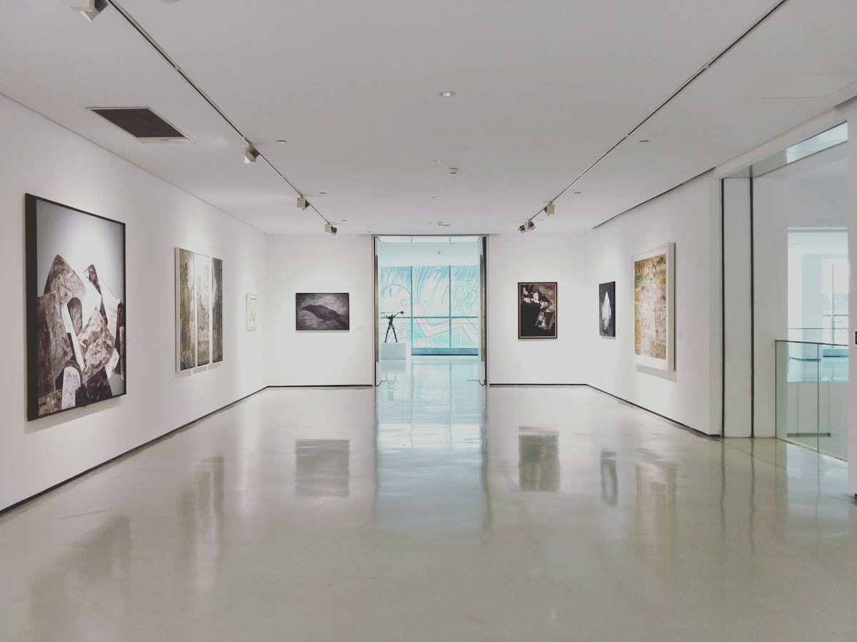 modern art gallery interior