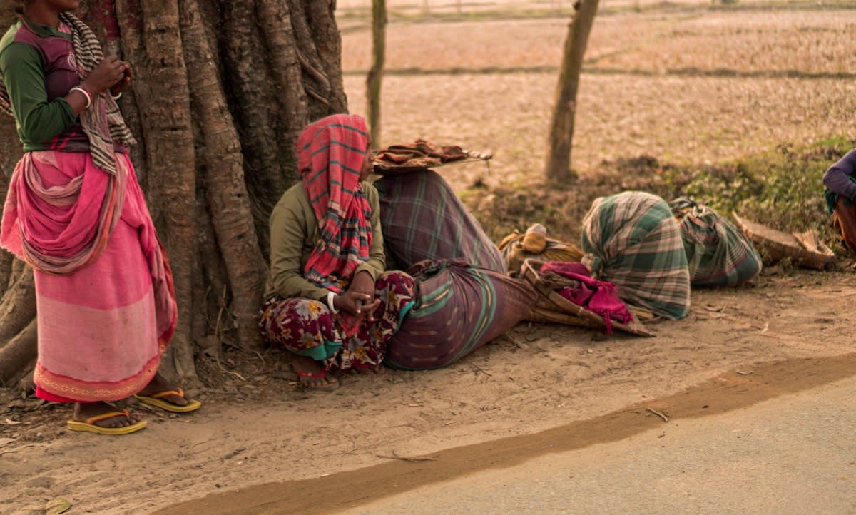 Rural village meeting in Bangladesh