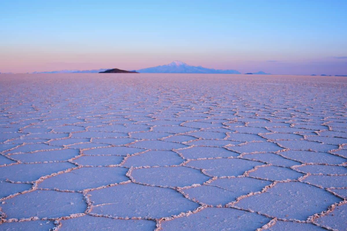 Salt flats landscape