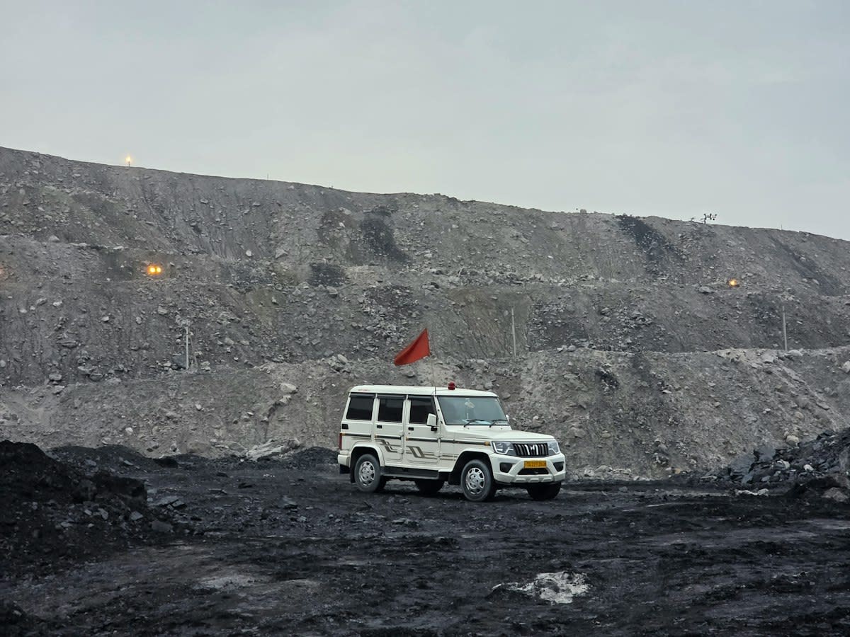 industrial mineral mining site