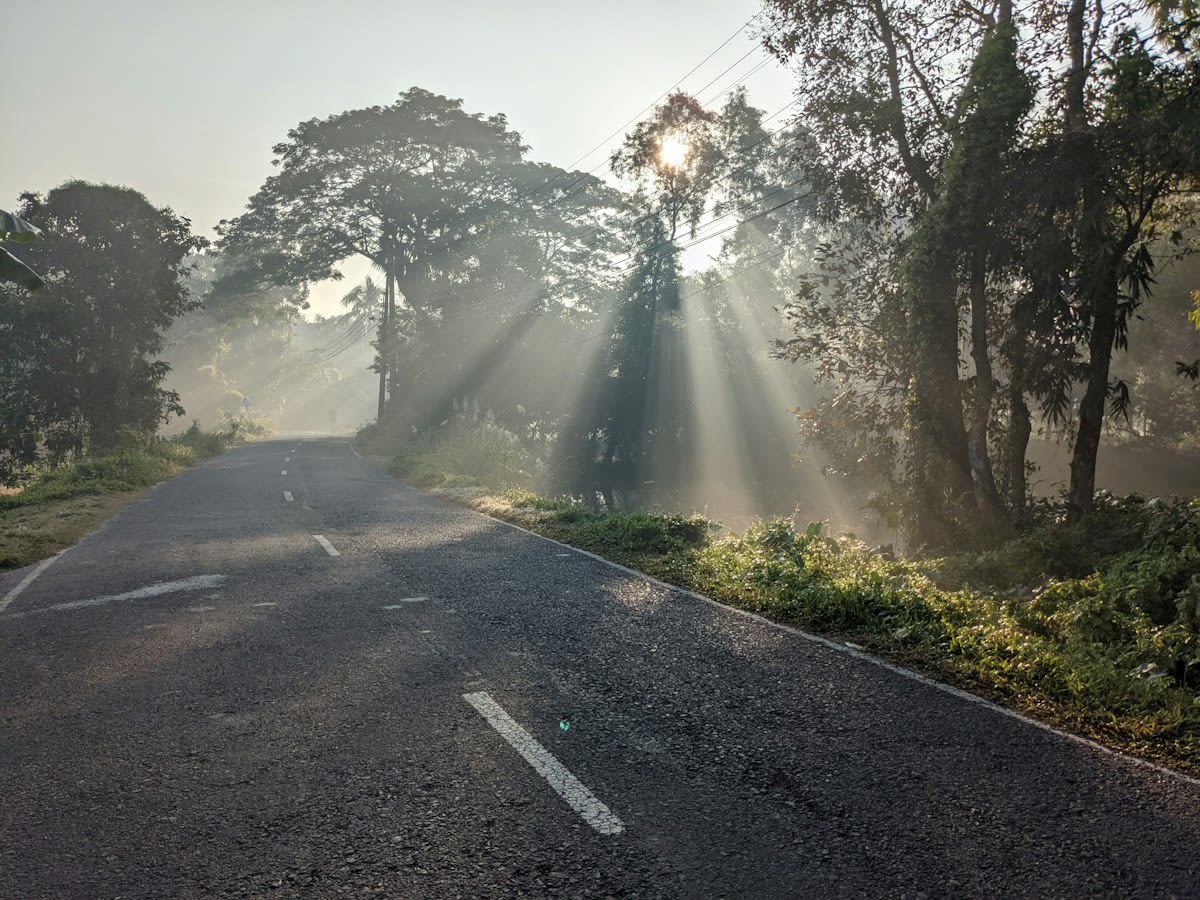 morning sunlight hitting a face