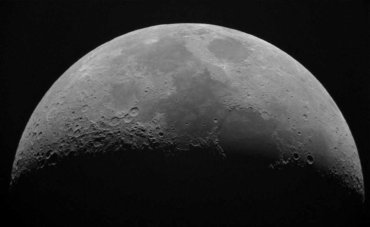 Lunar surface far side