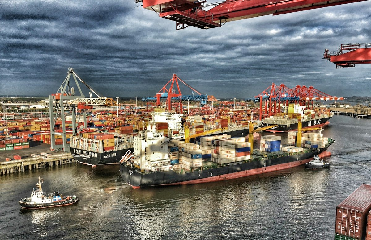 Global shipping port