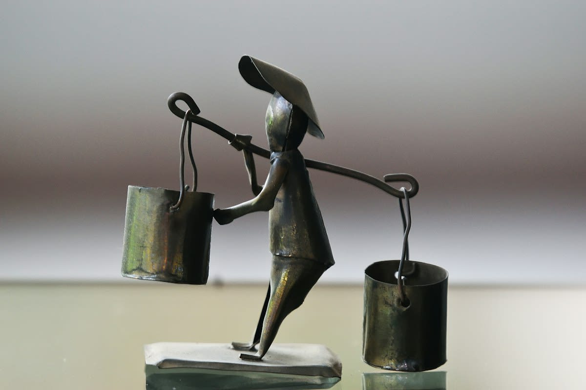recycled metal sculpture