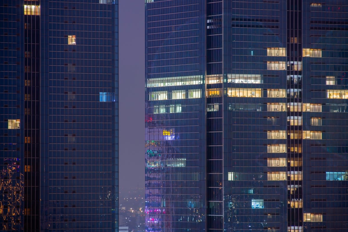 Jakarta corporate office skyline