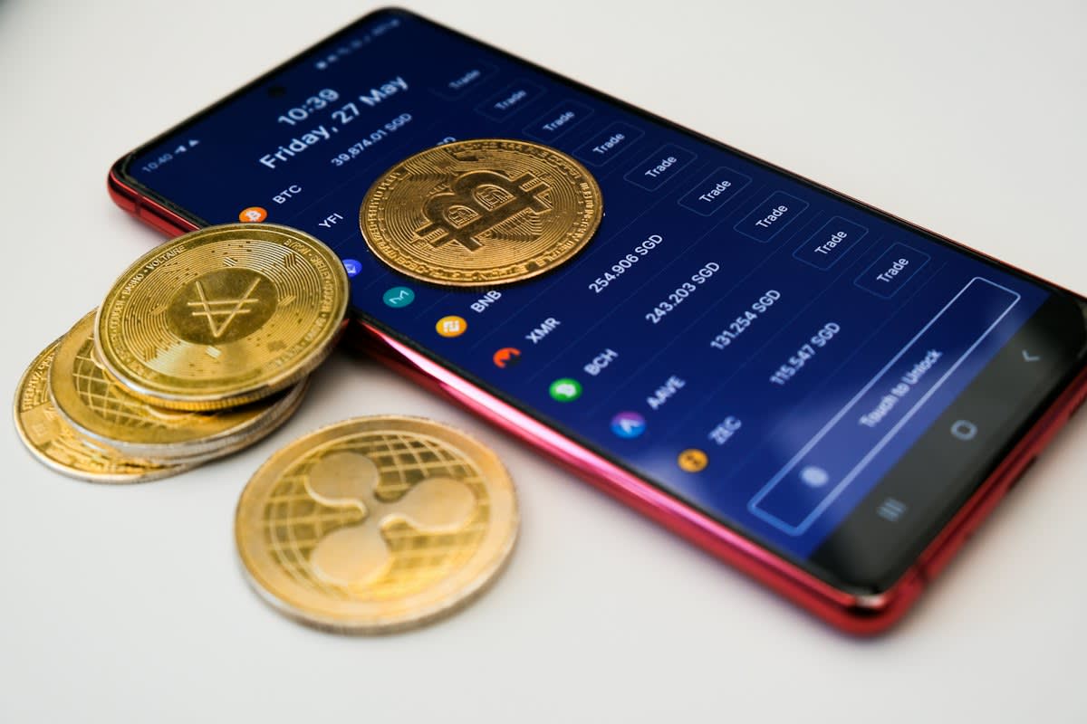 Smartphone showing a micro-drama voting screen with virtual coins