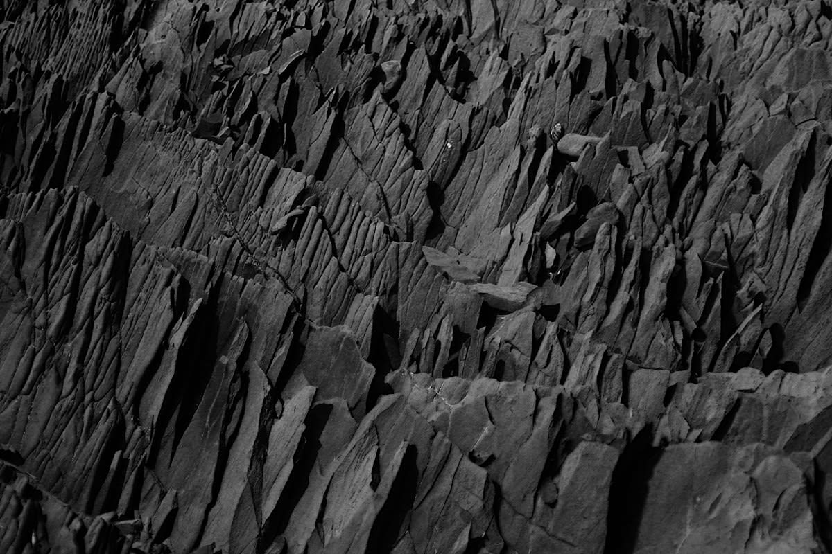 dark volcanic basalt rock texture