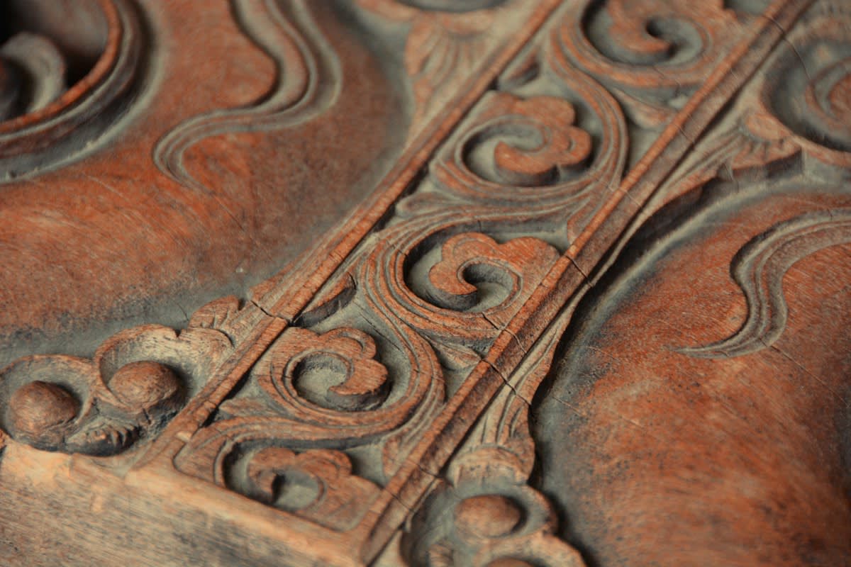 ancient stone carving detail