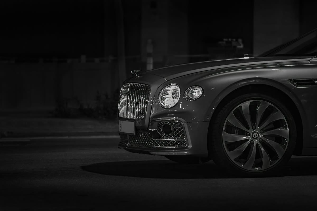 Bespoke luxury car in non-reflective gray