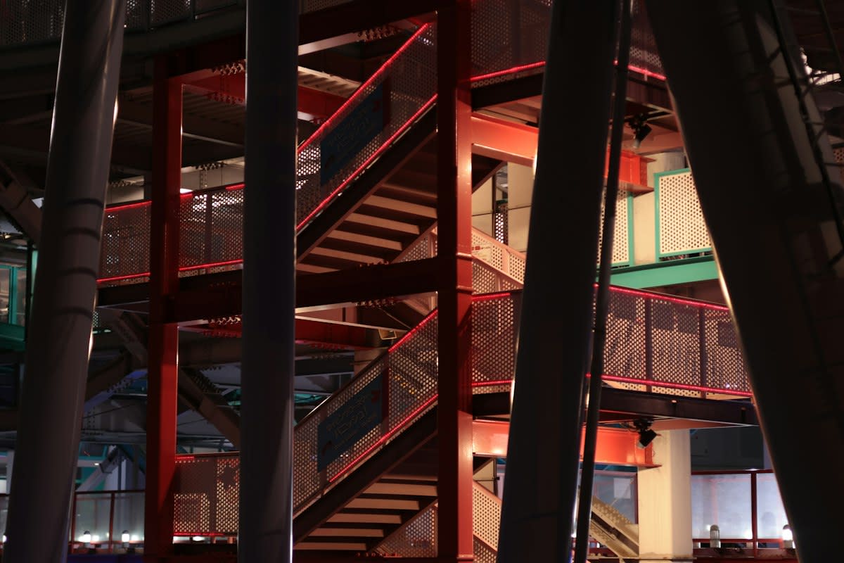 Modern urban LED architecture