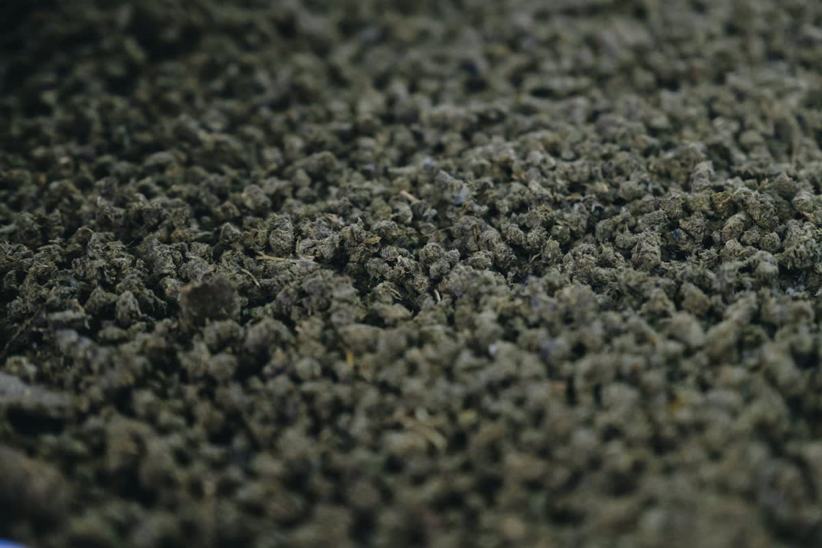 Close up of organic agricultural fertilizer