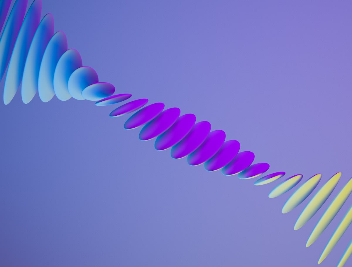 Abstract visualization of brain waves