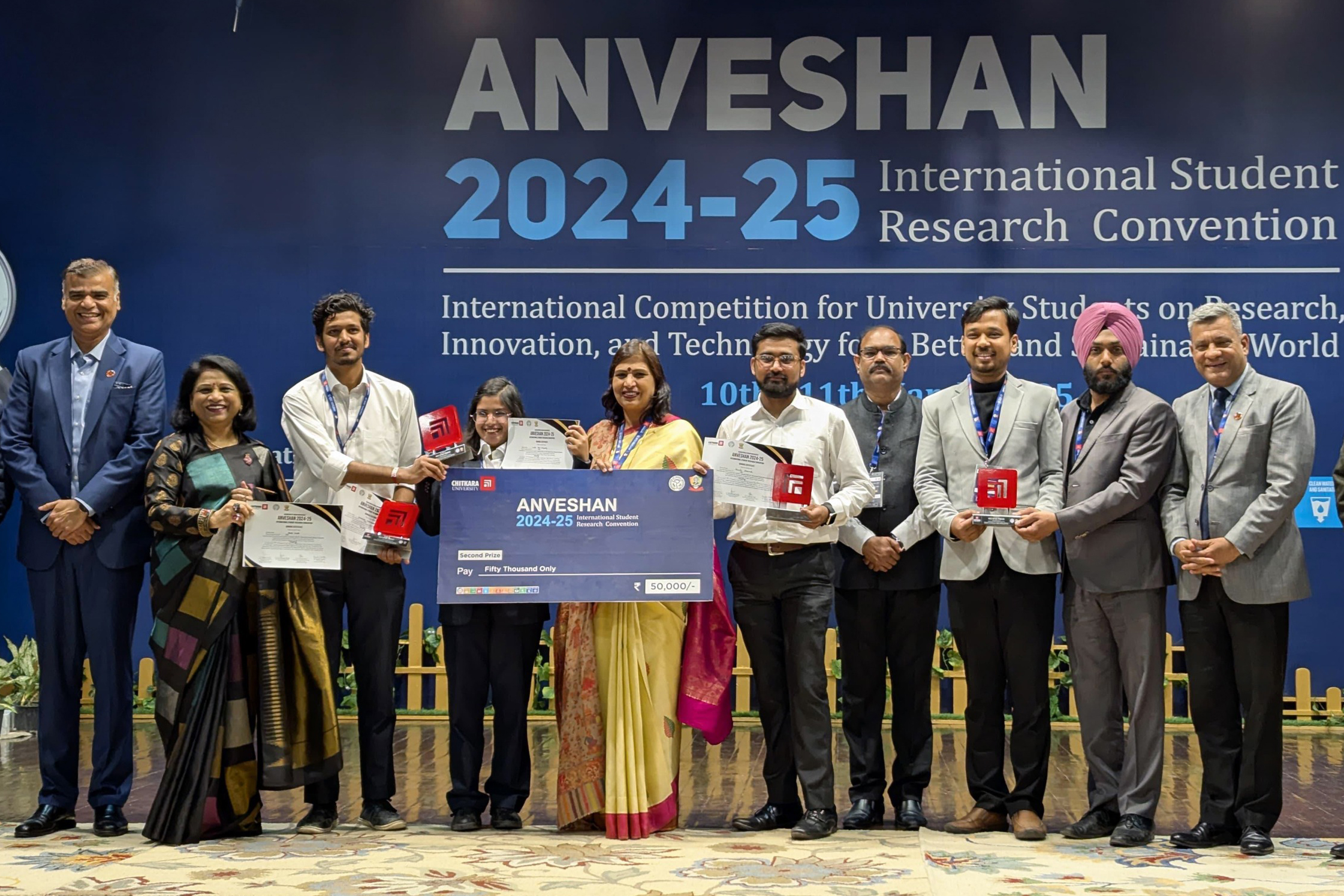 Victory at AIU International Anveshan 2025