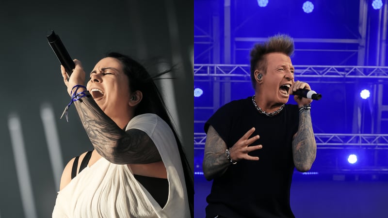 Evanescence & Jacoby Shaddix — 'Bring Me to Life' at KROQ Almost Acoustic Christmas