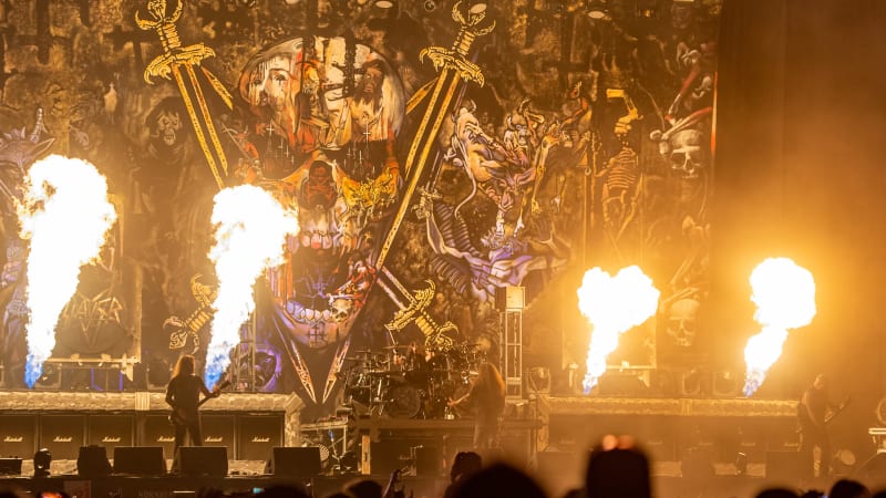 Slayer performing live at Rock im Park 2019