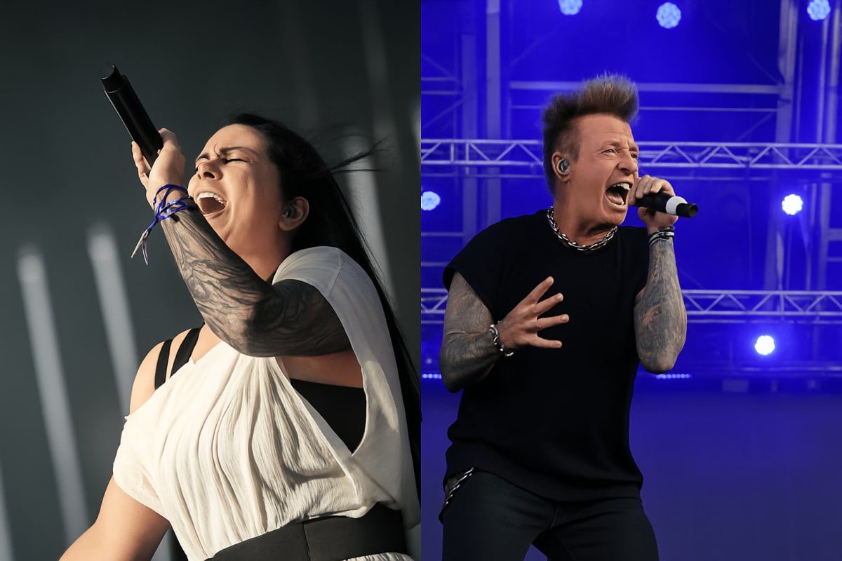 Evanescence & Jacoby Shaddix — 'Bring Me to Life' at KROQ Almost Acoustic Christmas