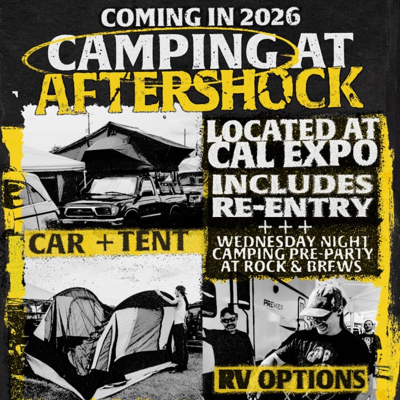 Aftershock 2026 — Cal Expo camping arrives for the first time