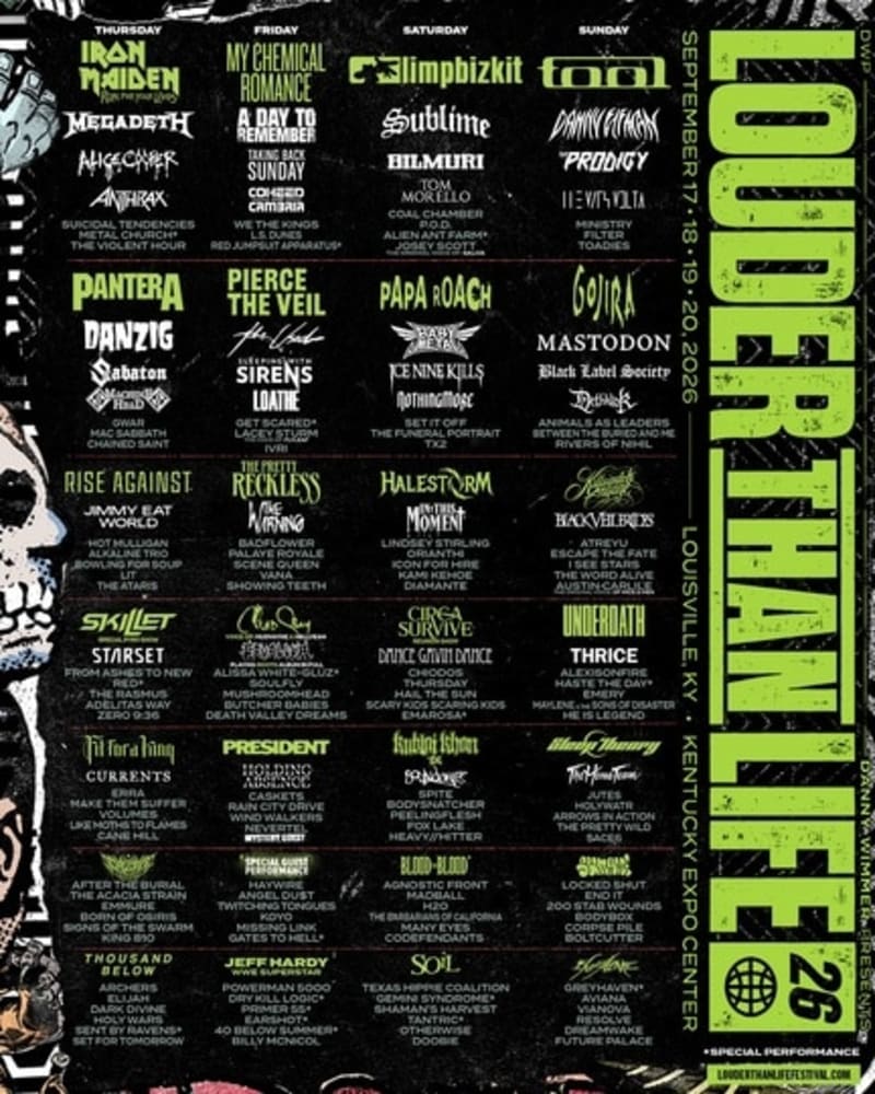 Louder Than Life 2026 — lineup, dates, tickets, and festival guide