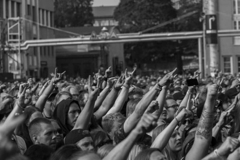 Metal festival concert crowd — Live Nation Ticketmaster price gouging scandal