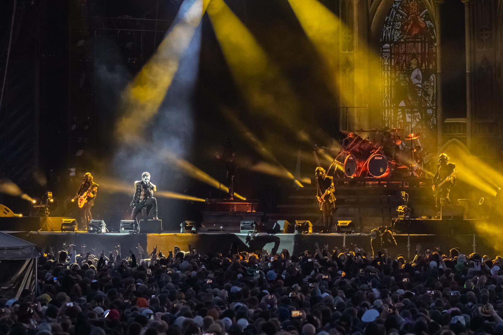 Ghost performing live at Sweden Rock Festival 2023, led by Tobias Forge as Papa Emeritus IV