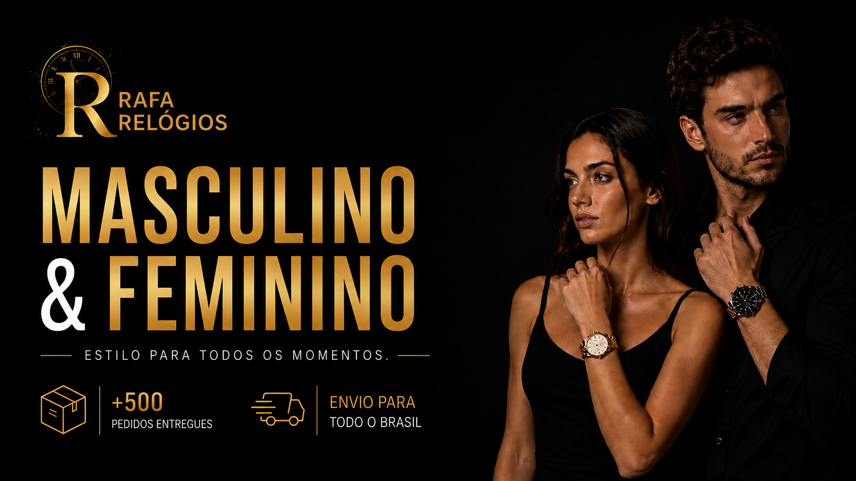 Relógios masculinos e femininos da Rafa Relógios