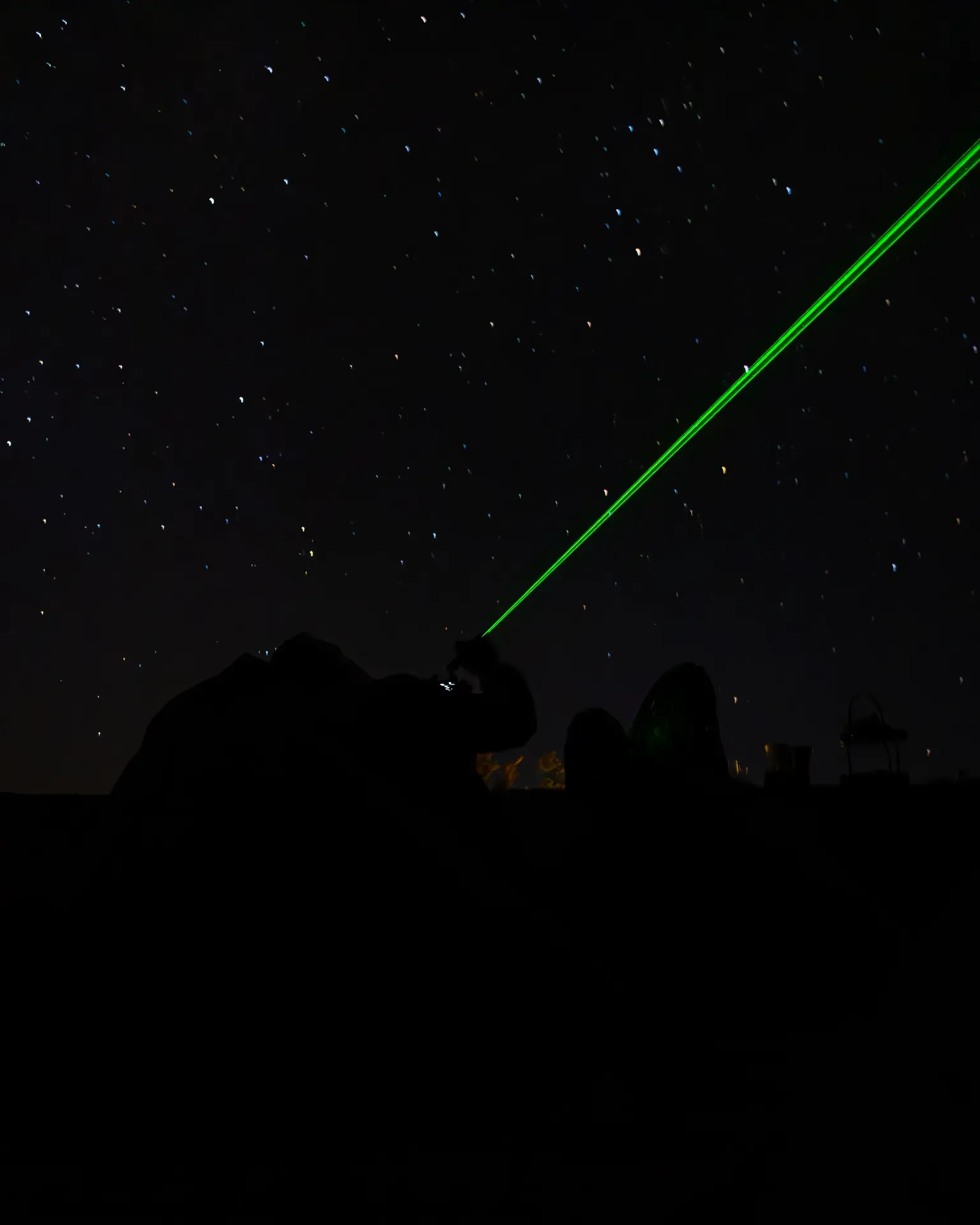 Star gazing in the African bush at Monwana