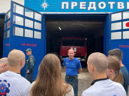 Экскурсия для будущих пожарных в Павловом Посаде