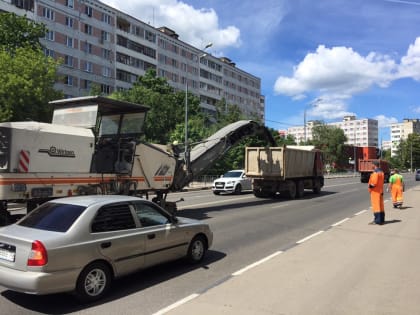 Ремонт Новоугличского шоссе начат в Сергиевом Посаде