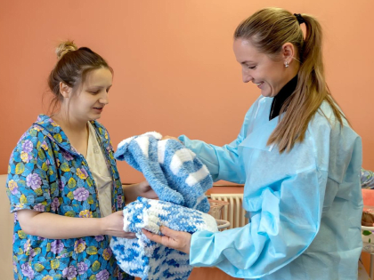 Акция «Тепло для жизни» в Подольском родильном доме