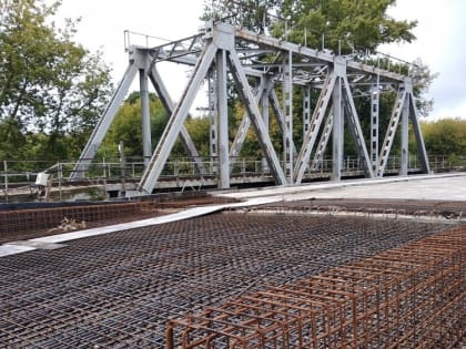 Готовность строящегося моста через Клязьму в Щелкове составляет более 75%
