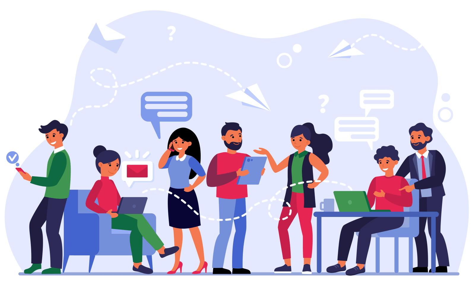 Human Resources team concept illustration