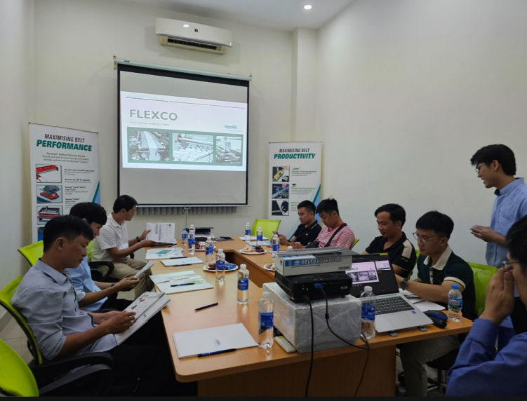 Toàn cảnh buổi workshop giới thiệu sản phẩm FLEXCO do công ty băng tải THẾ CAO tổ chức tại TP.HCM ngày 20/4.