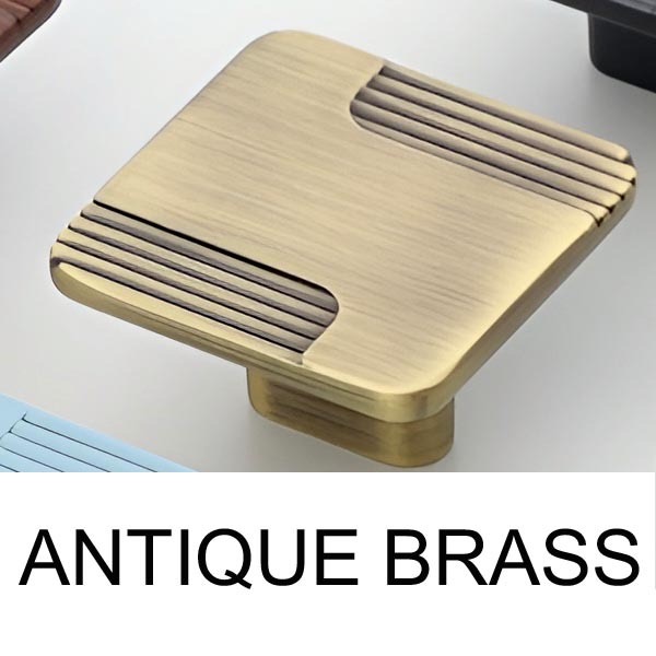 Square Designer Cabinet Knob – PVD  view 6