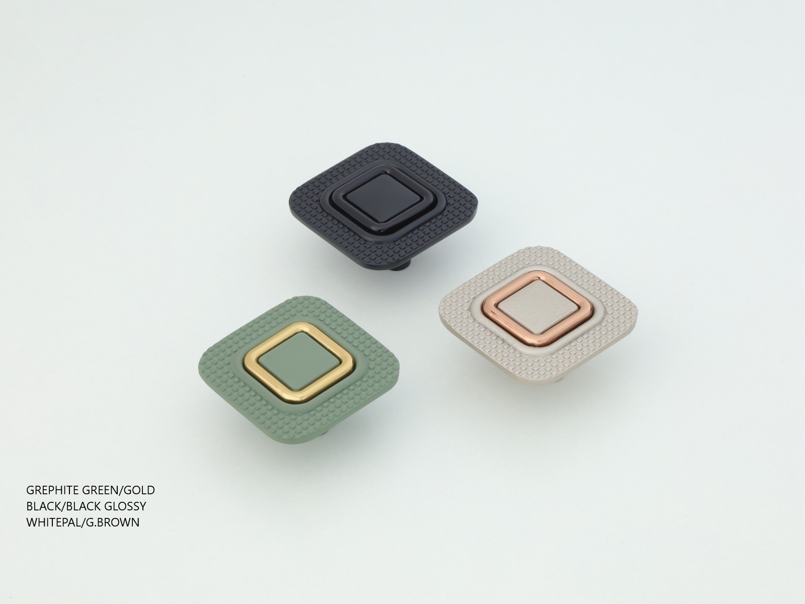 Textured Square Cabinet Knob — Hardware — SIDDHI