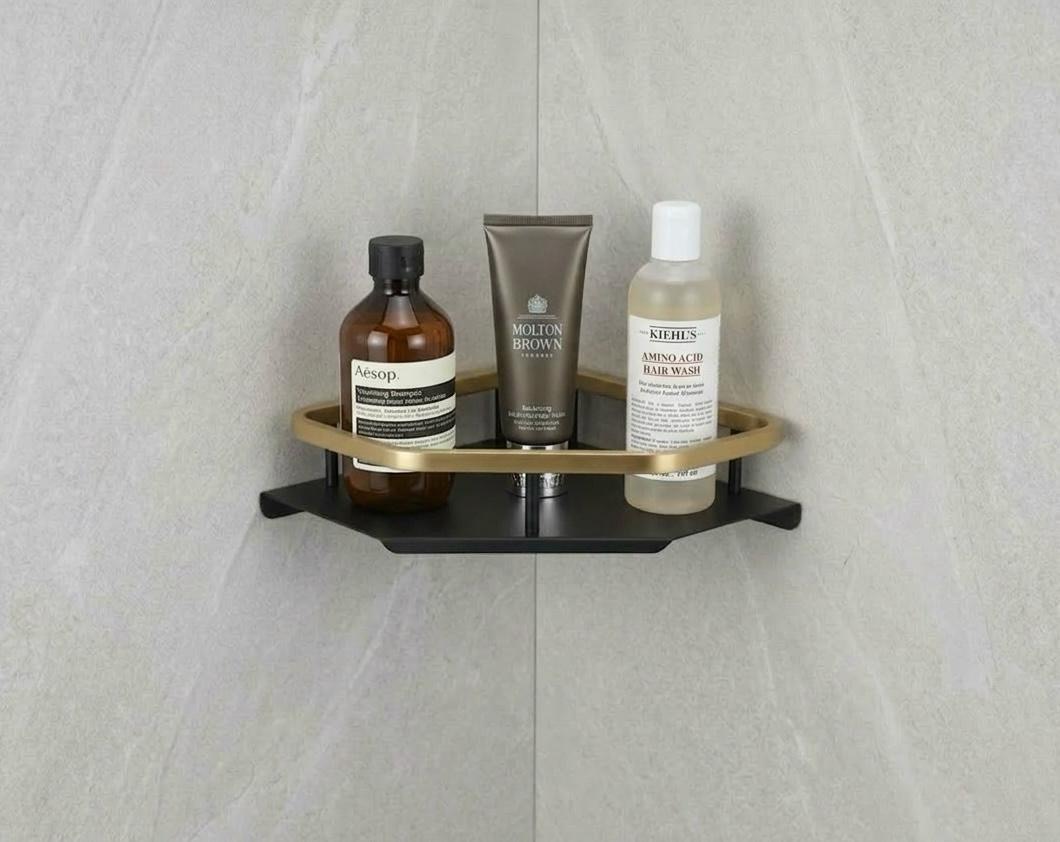 Aluminium Corner Bathroom Shelf view 3