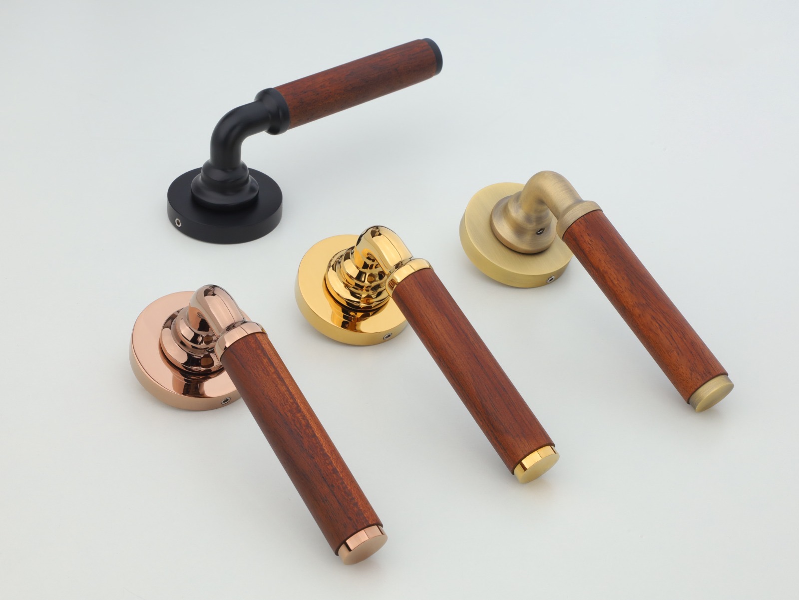 Premium Wooden Round Rosette Window Handle — RoseHandle — SIDDHI