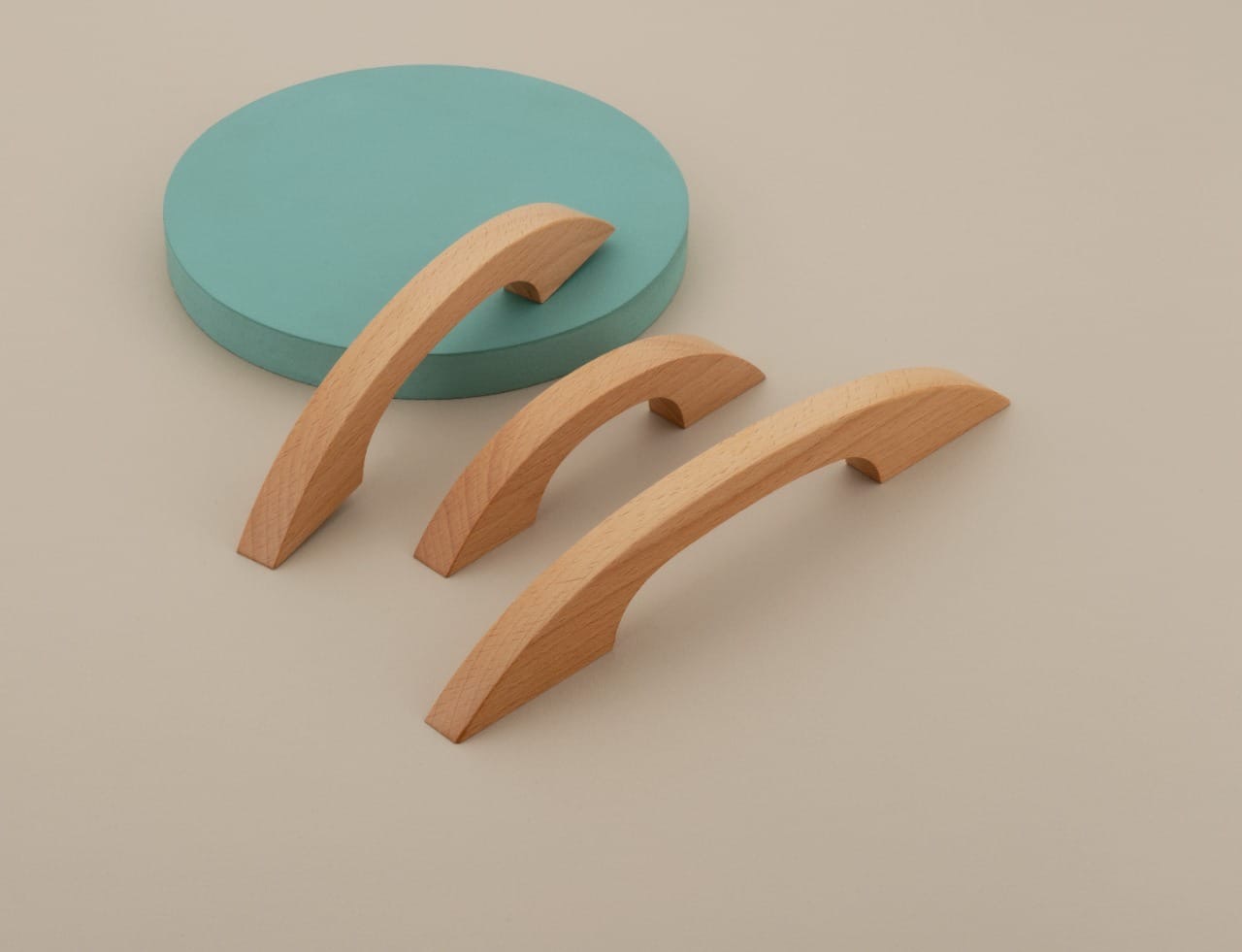 Premium Curved Wooden Cabinet Handle — Handle — SIDDHI
