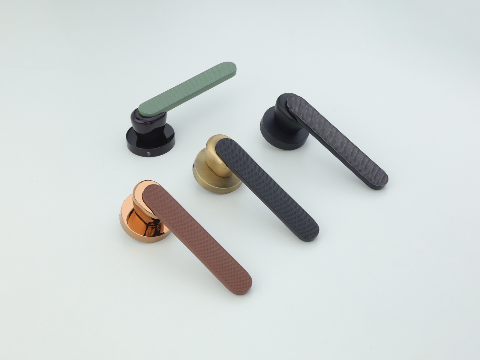 Premium Textured Lever Handle — RoseHandle — SIDDHI