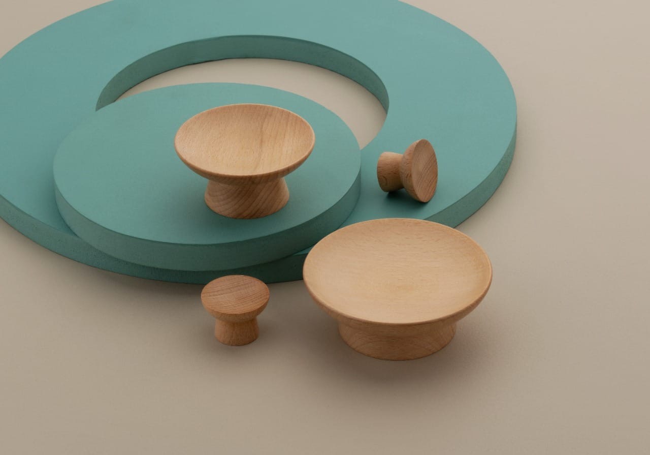 Premium Wooden Mushroom Cabinet Knob — Hardware — SIDDHI
