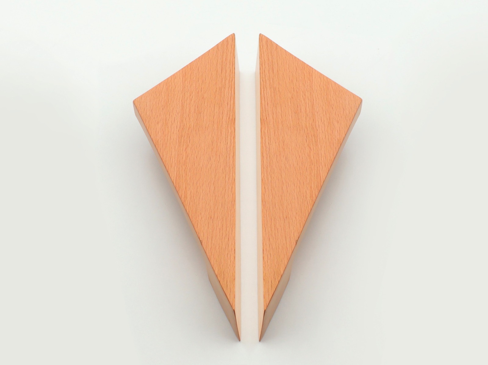 Premium Geometric Wooden Cabinet Handle (Pair) — Handle — SIDDHI