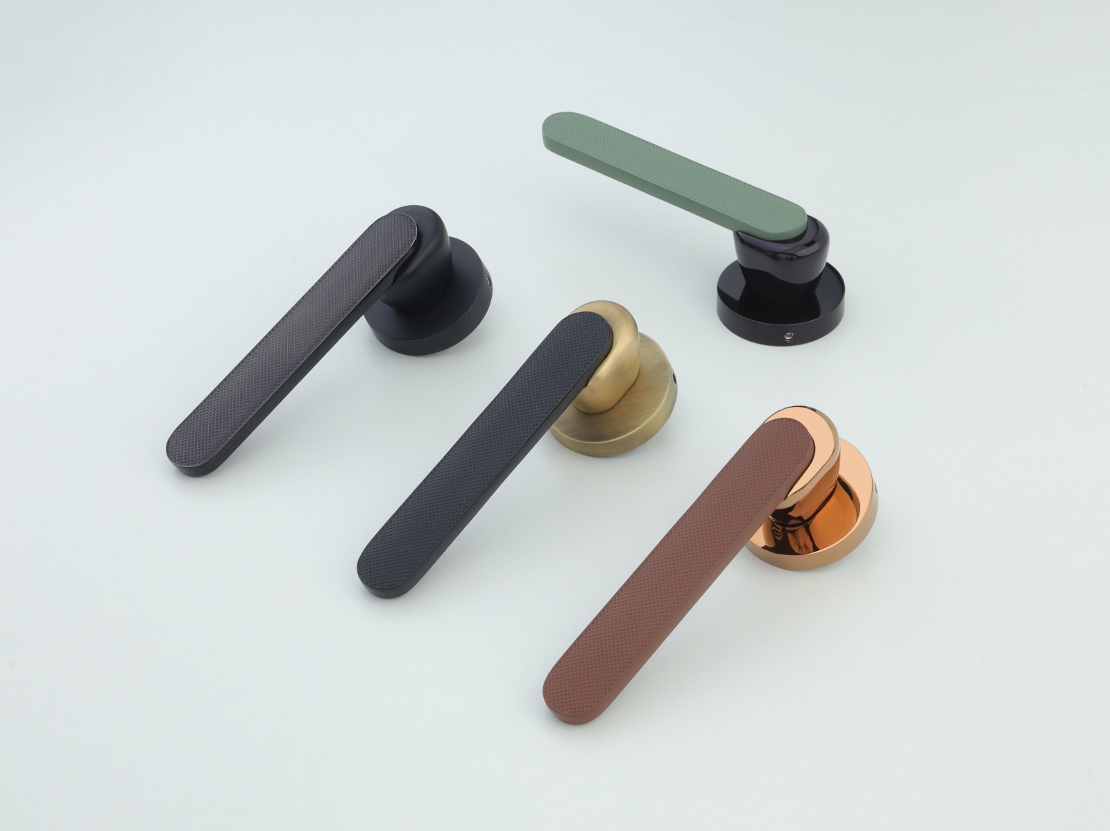 Premium Textured Lever Door Handle — RoseHandle — SIDDHI