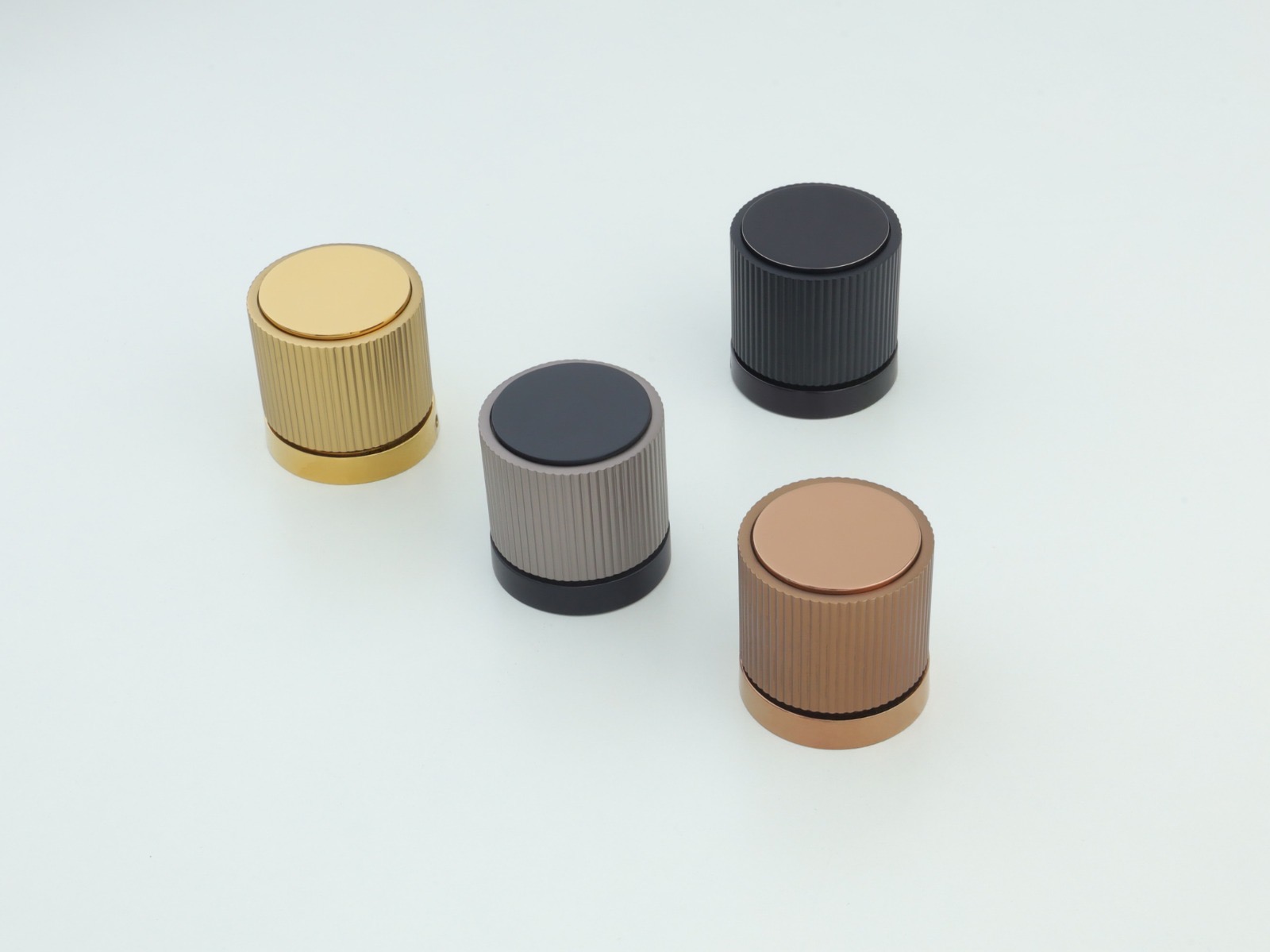 Premium Fluted Cylinder Cabinet Knob — Hardware — SIDDHI