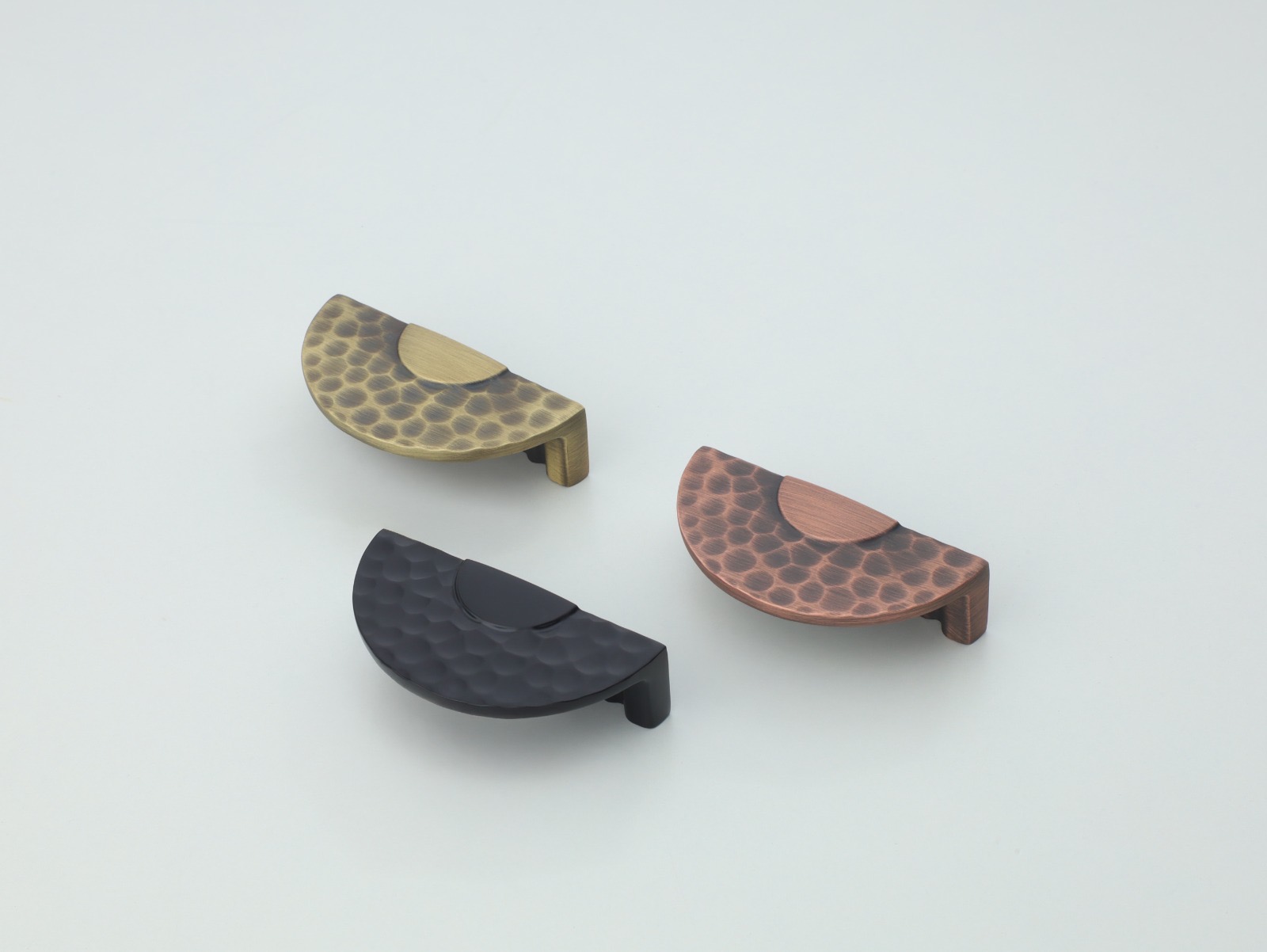 Premium Hammered Half-Moon Cabinet Handle — Handle — SIDDHI
