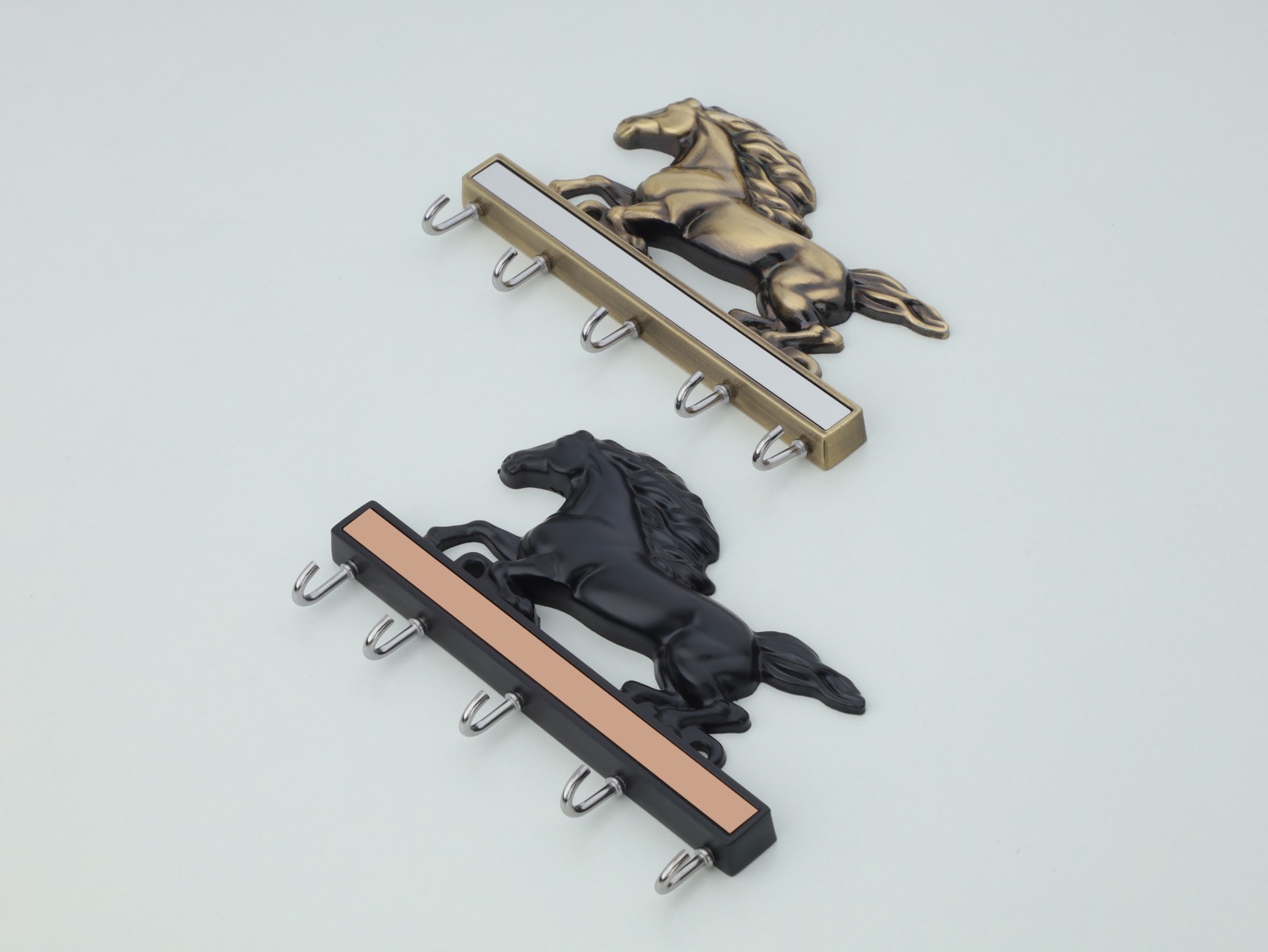 Premium Horse Key Holder with Mirror Panel — Hardware — SIDDHI