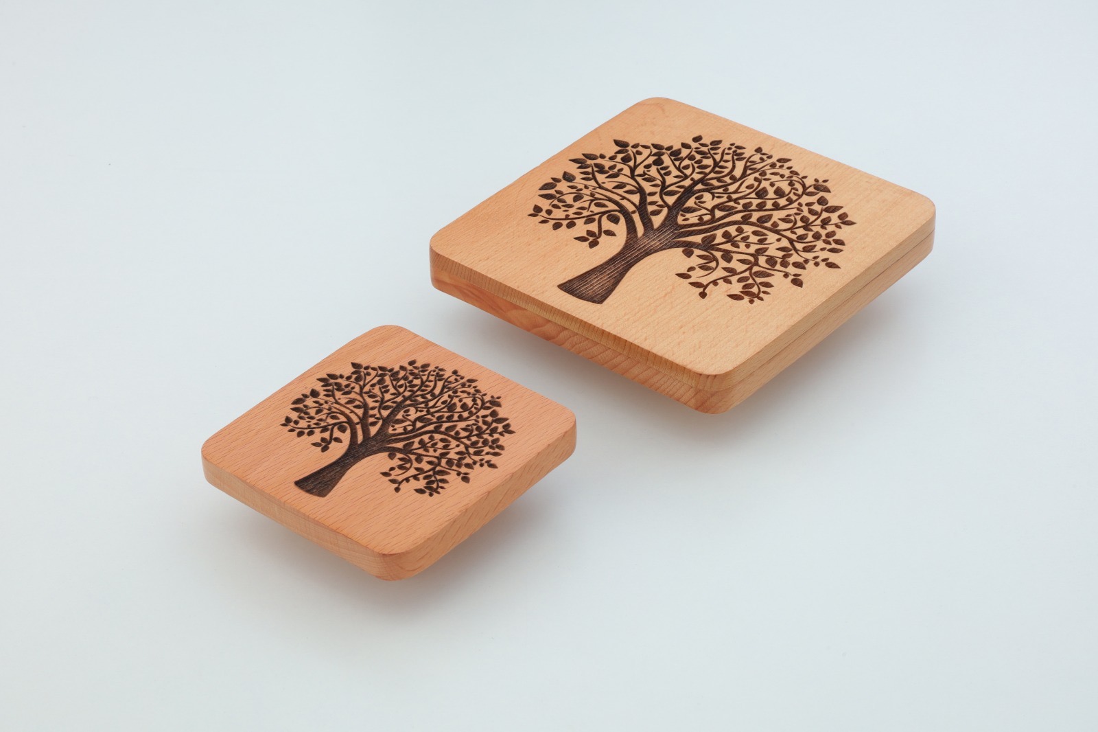 Premium Engraved Wooden Cabinet Knob — Hardware — SIDDHI