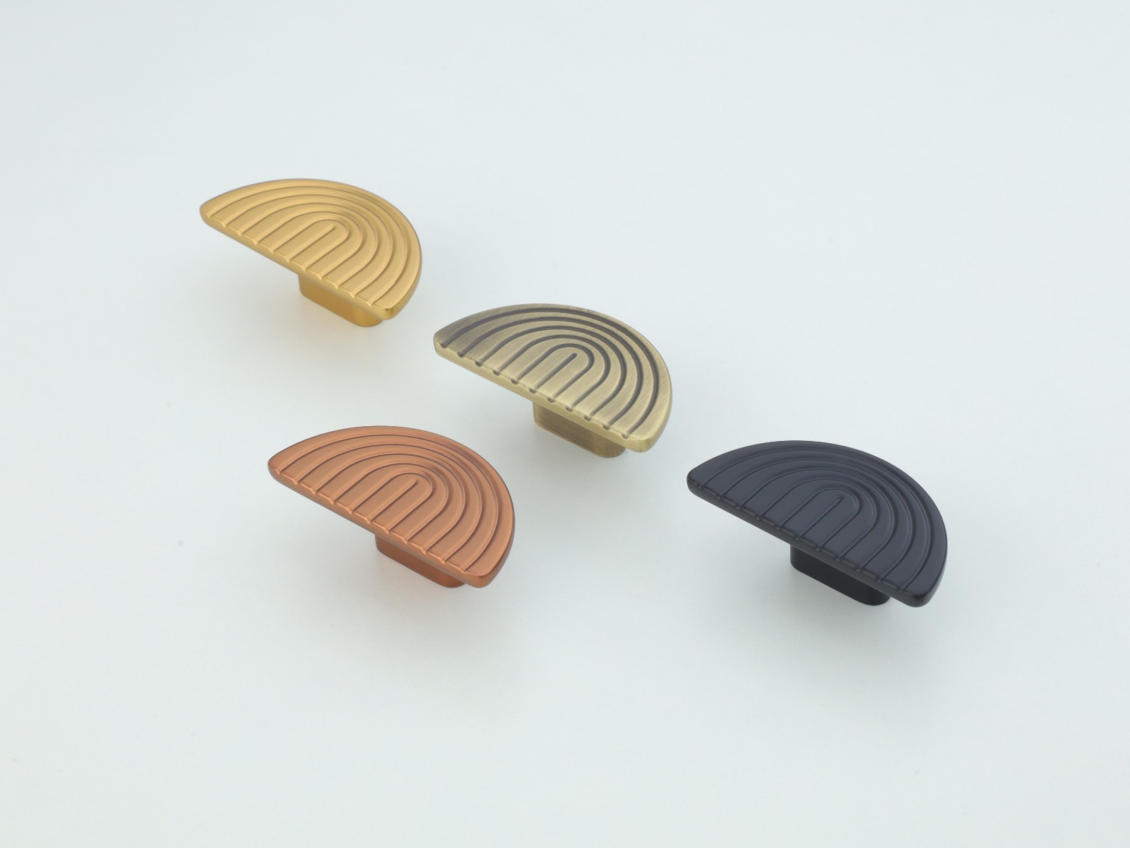 Modern Half-Moon Cabinet Knob — Hardware — SIDDHI