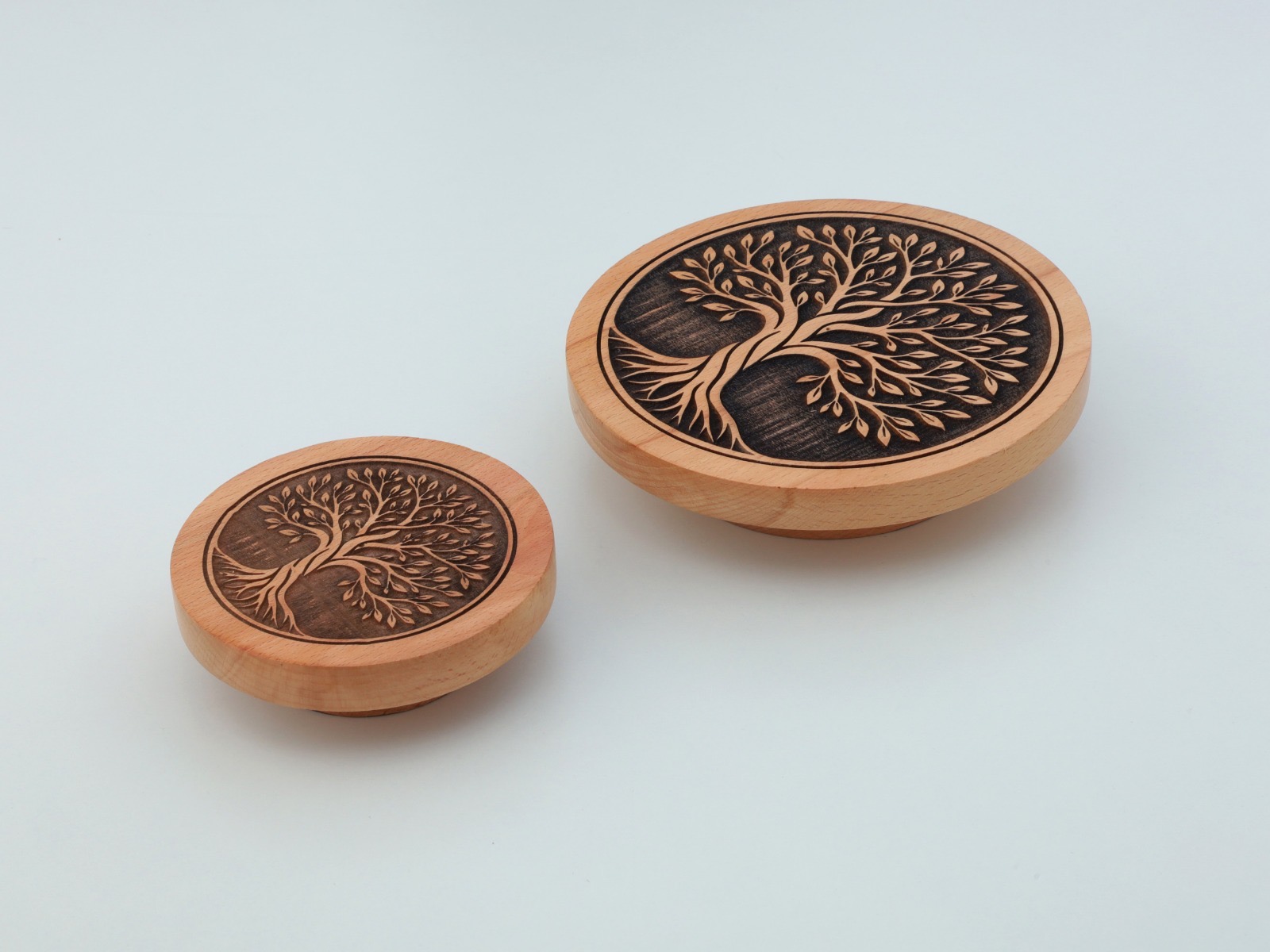 Tree Art Wooden Handle — Handle — SIDDHI